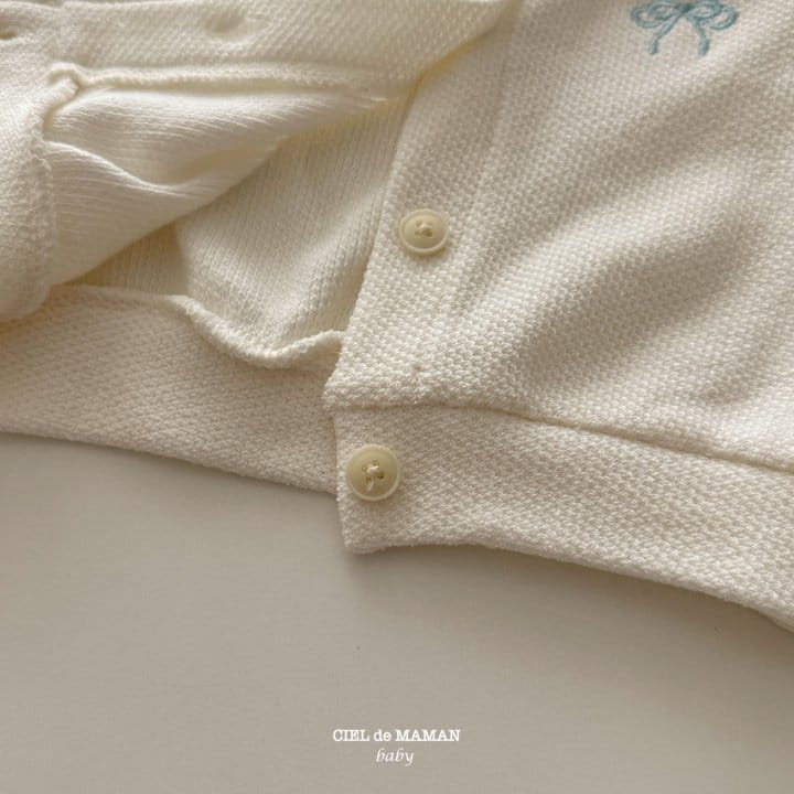 Ciel De Maman - Korean Baby Fashion - #smilingbaby - Ribbon Knit Cardigan - 8