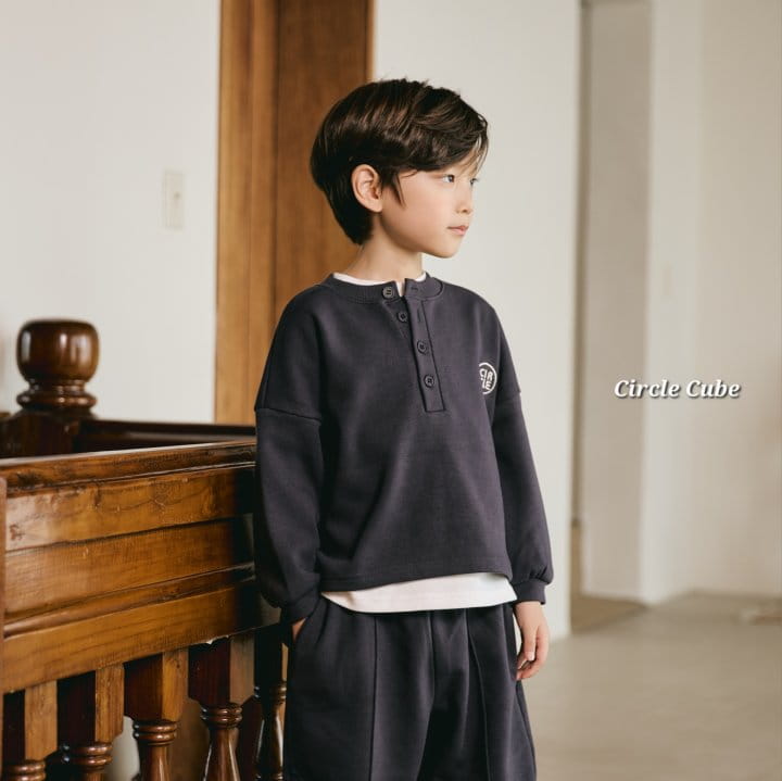 Circle Cube - Korean Children Fashion - #discoveringself - Oxford Tee - 2