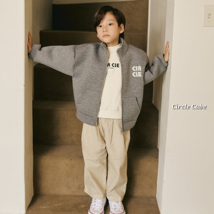 Circle Cube - Korean Children Fashion - #todddlerfashion - Berry ZIP-up - 3