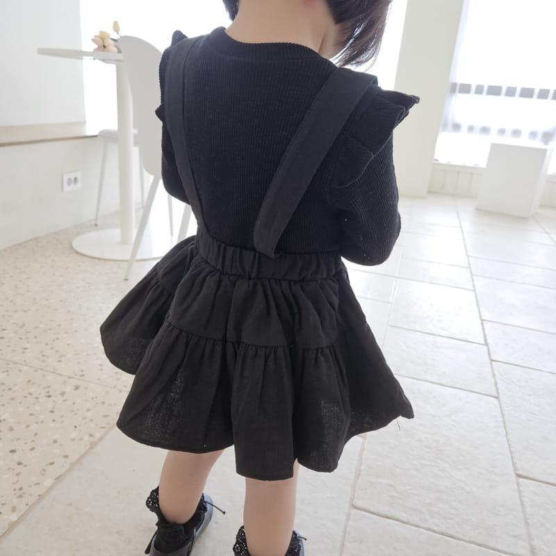 Color - Korean Children Fashion - #childofig - D Dungarees Skirt - 8