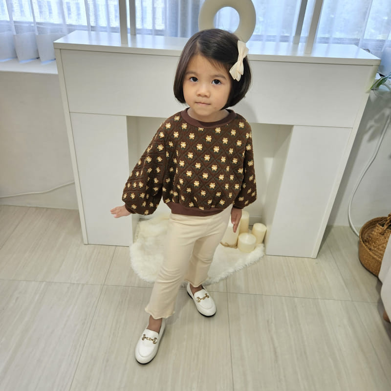 Color - Korean Children Fashion - #childrensboutique - Flower Sweatshirt - 4