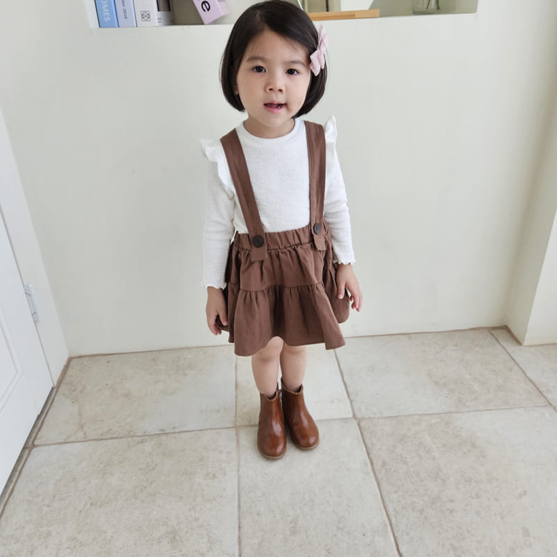 Color - Korean Children Fashion - #littlefashionista - D Dungarees Skirt