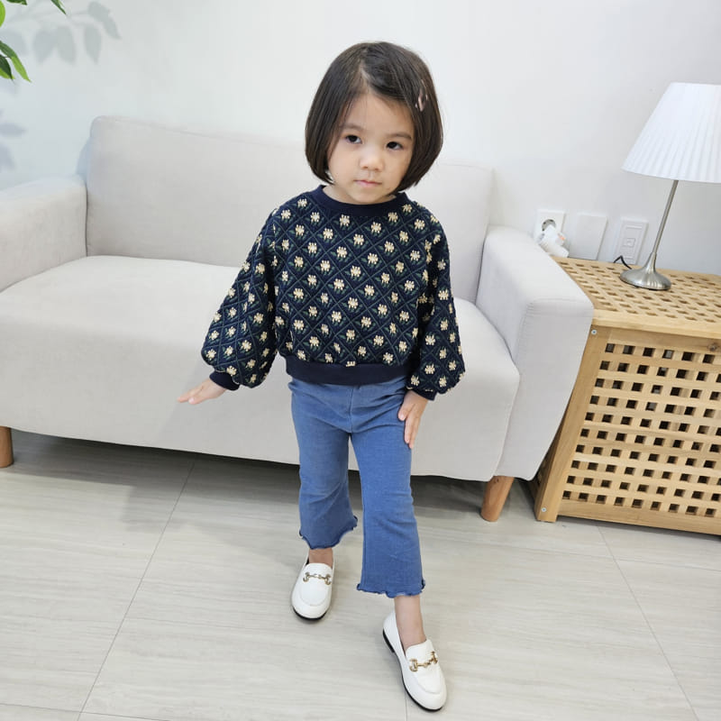 Color - Korean Children Fashion - #magicofchildhood - Flower Sweatshirt - 12