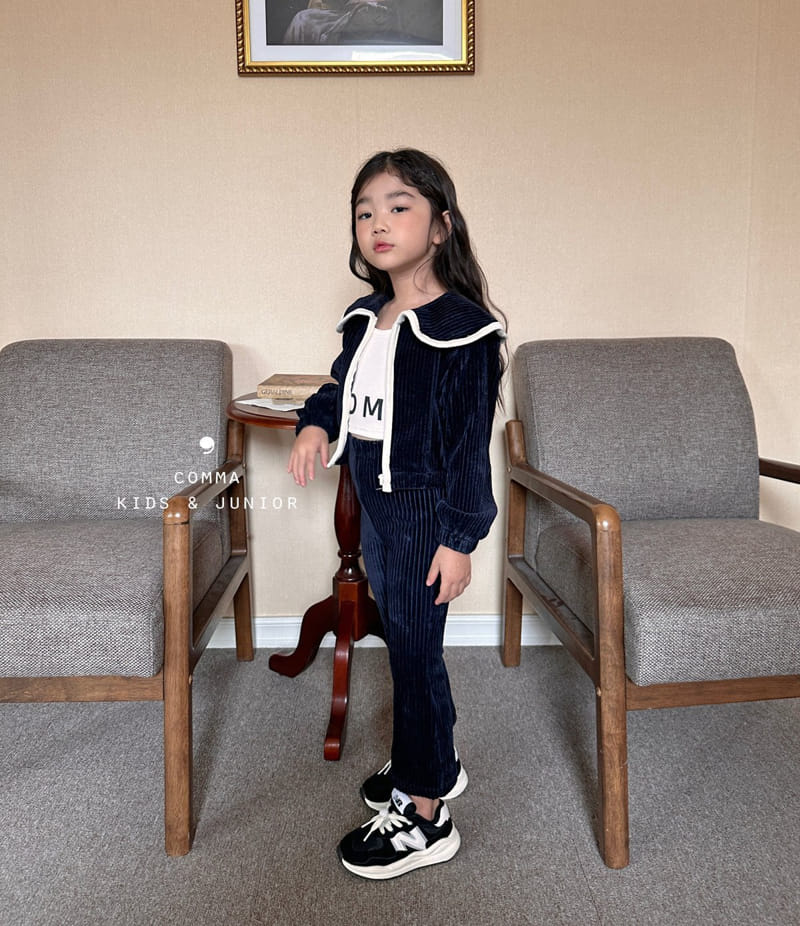 Comma - Korean Children Fashion - #stylishchildhood - Veloure Zip-up - 4