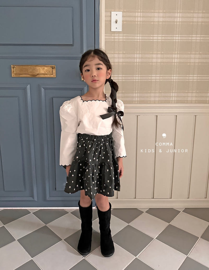 Comma - Korean Children Fashion - #childofig - Heart Skirt - 11