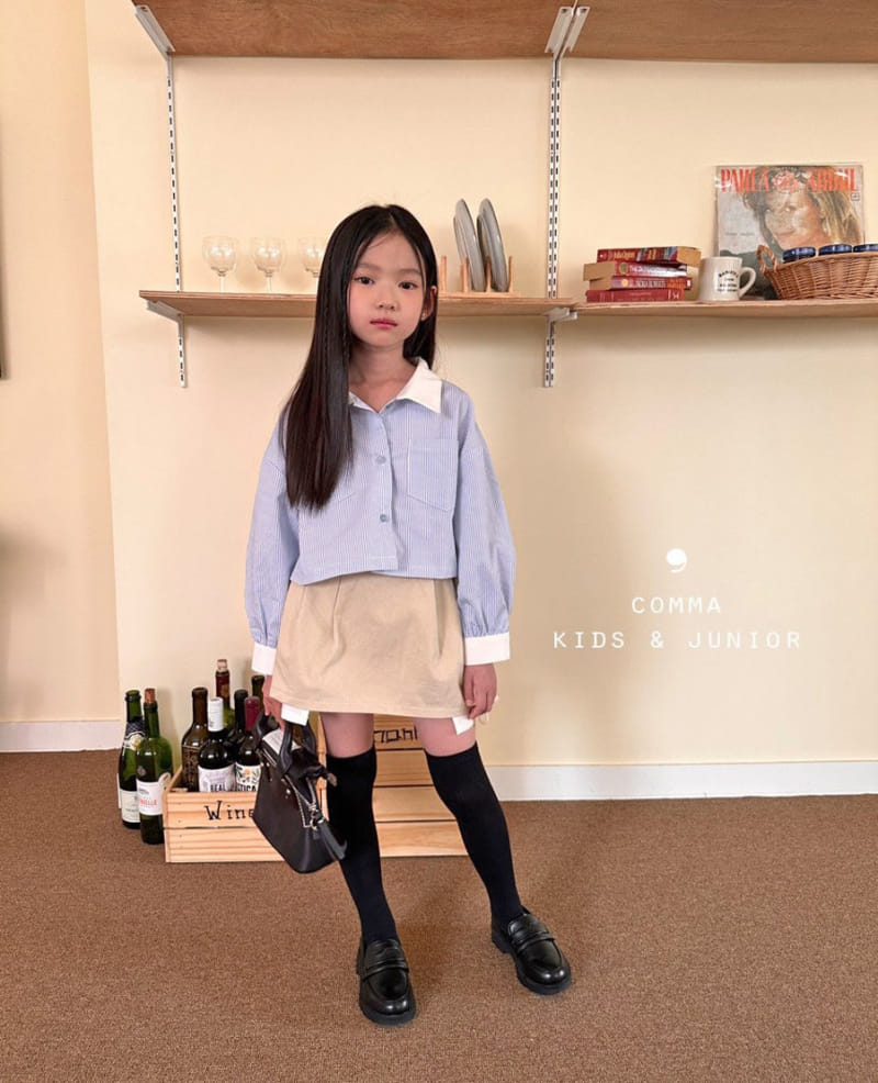 Comma - Korean Children Fashion - #discoveringself - Crop Shirt - 6