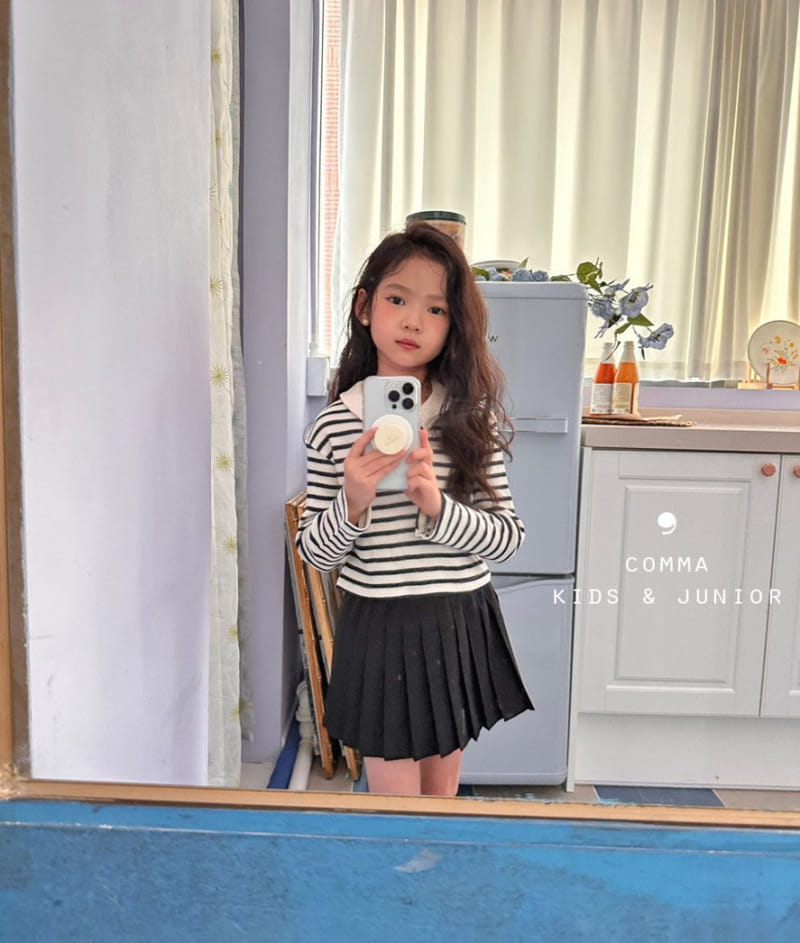 Comma - Korean Children Fashion - #discoveringself - Mini Waffle Tee - 3