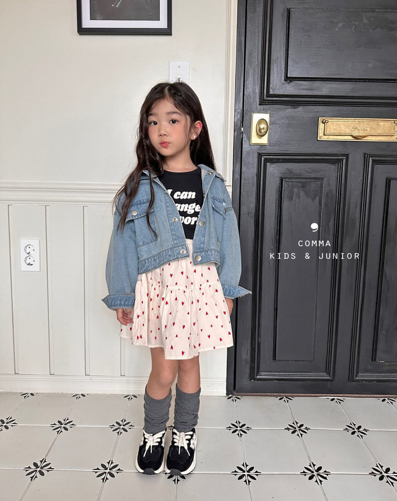 Comma - Korean Children Fashion - #discoveringself - Heart Skirt