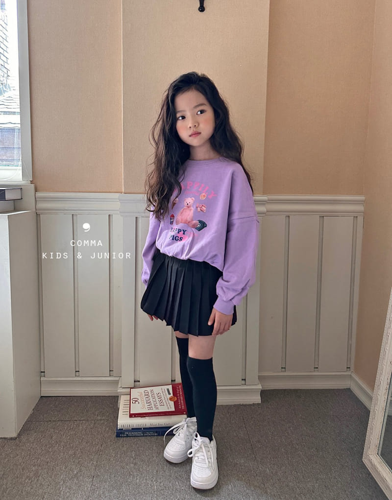 Comma - Korean Children Fashion - #discoveringself - Happy Sweatshirt