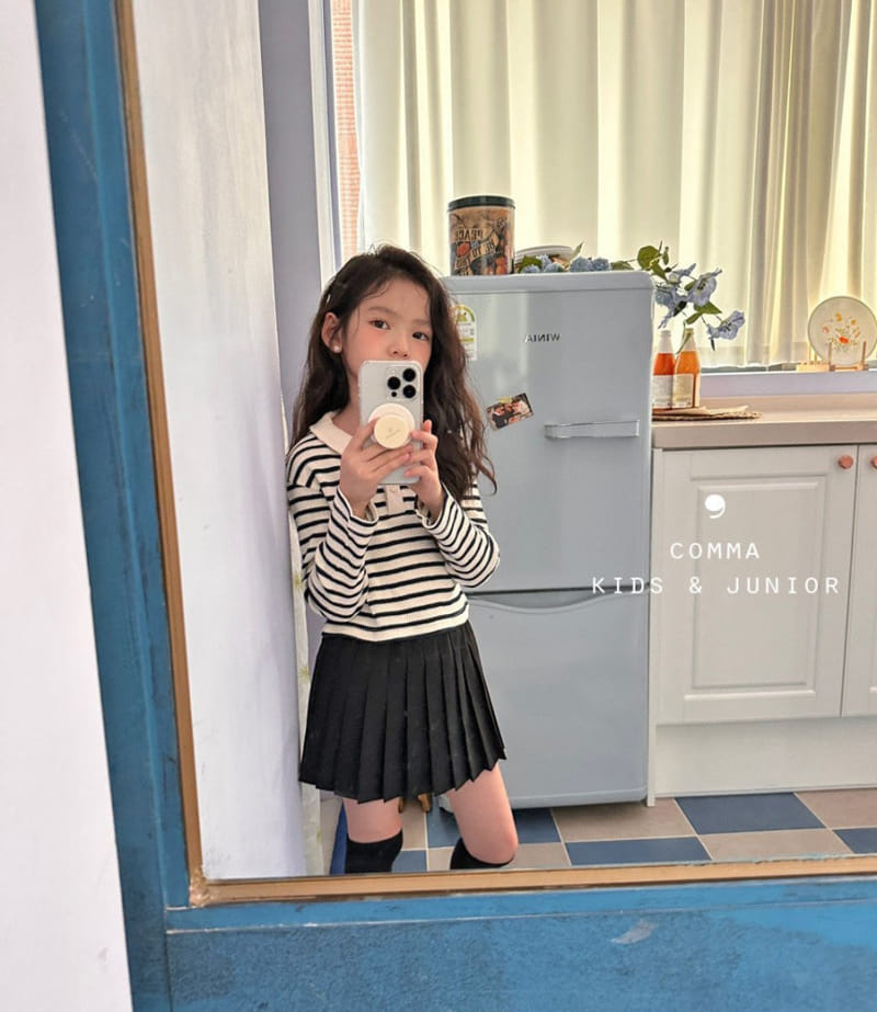 Comma - Korean Children Fashion - #discoveringself - Mini Waffle Tee - 4