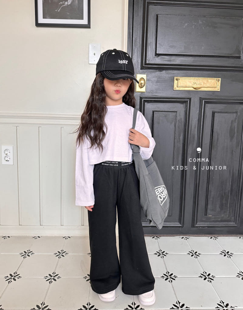 Comma - Korean Children Fashion - #kidsshorts - Basic Crop Tee - 8