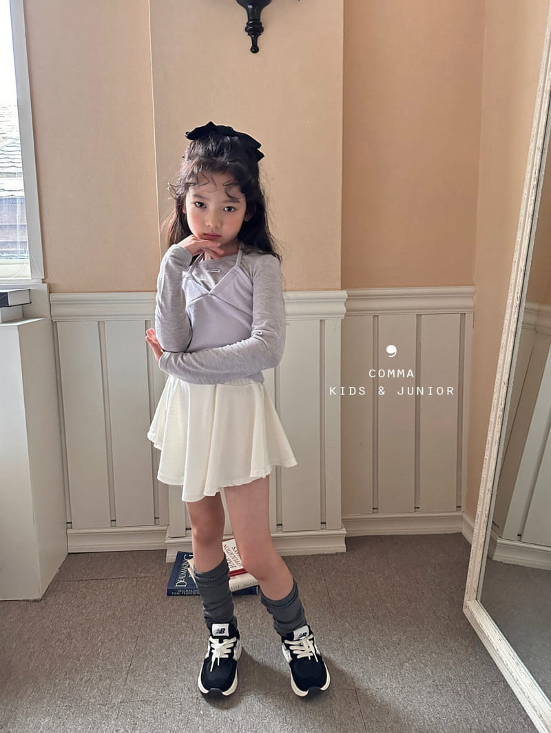 Comma - Korean Children Fashion - #kidsshorts - Label Tee - 10