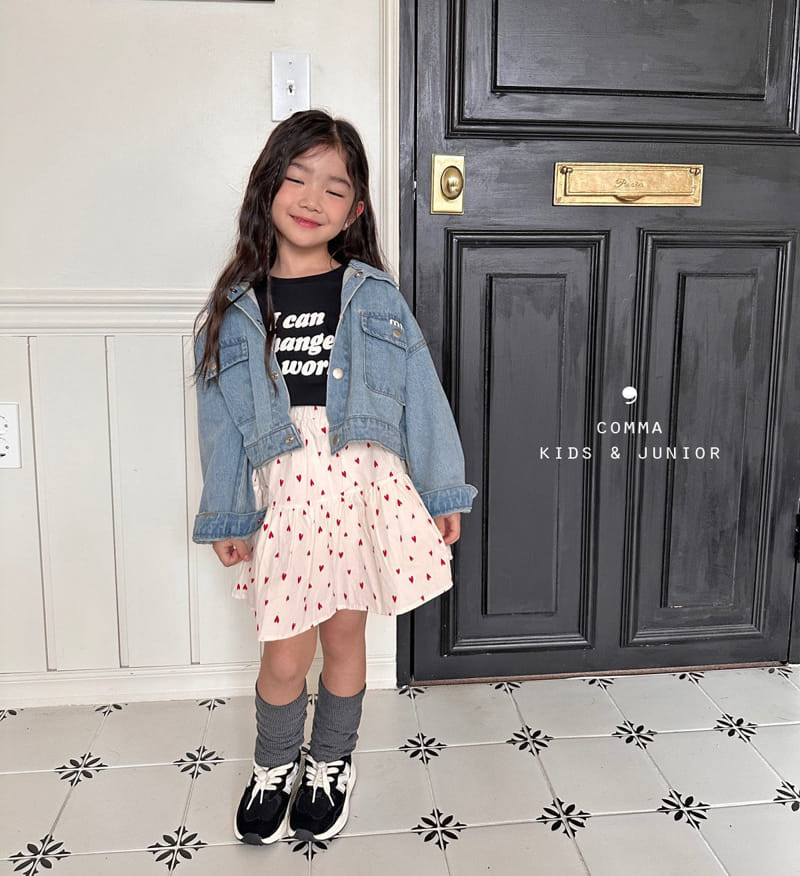 Comma - Korean Children Fashion - #kidsshorts - Heart Skirt - 4