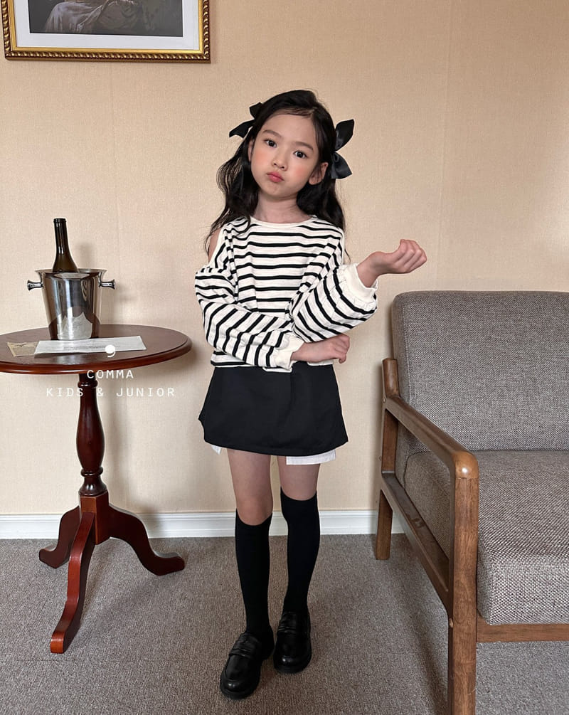 Comma - Korean Children Fashion - #kidsstore - Shoulder Slit Sweatshirt - 9