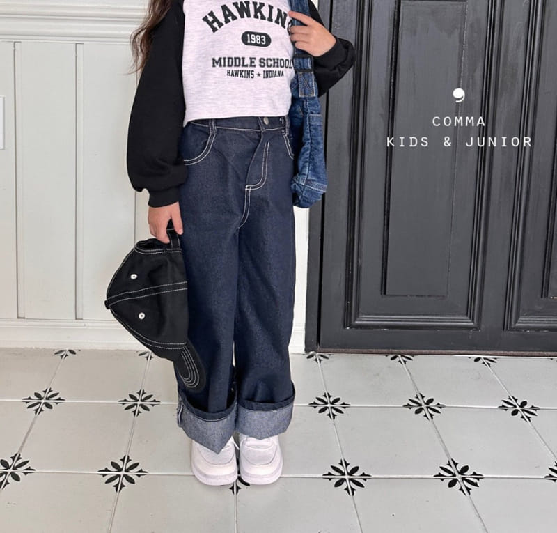 Comma - Korean Children Fashion - #kidzfashiontrend - Roll Up Jeans