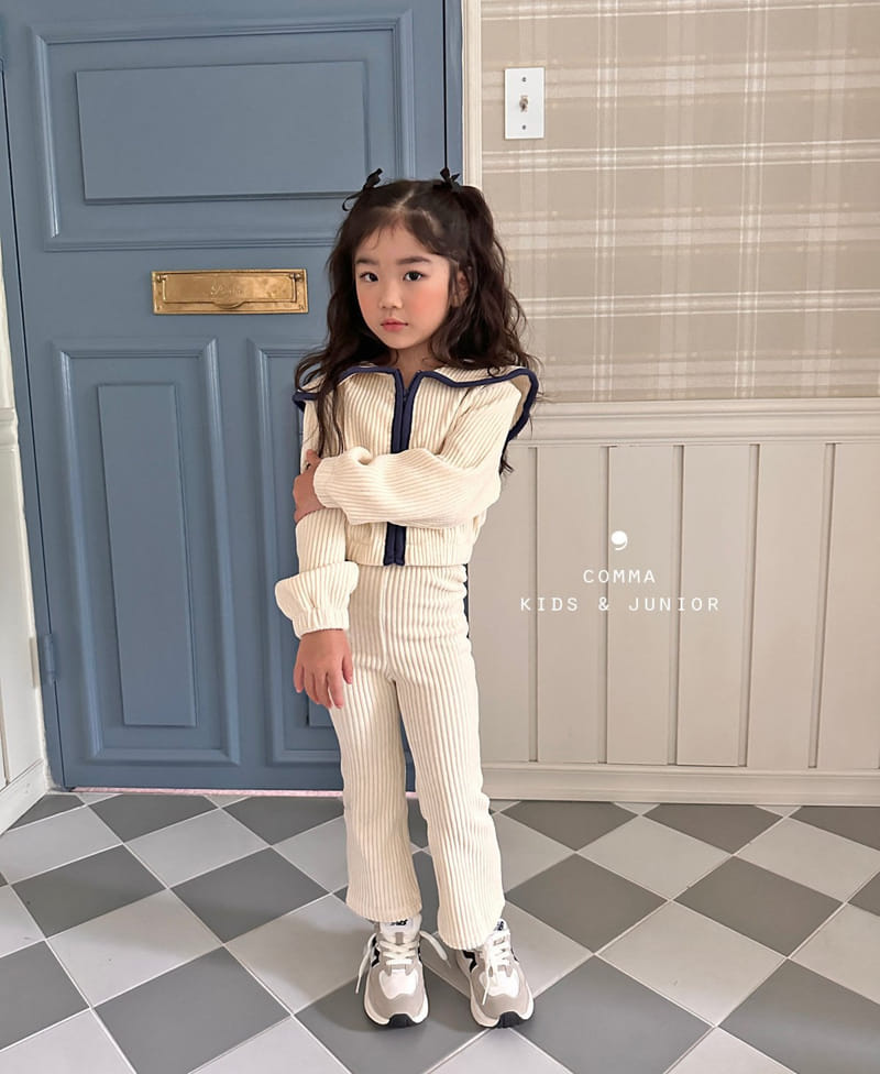 Comma - Korean Children Fashion - #kidzfashiontrend - Veloure Zip-up - 11