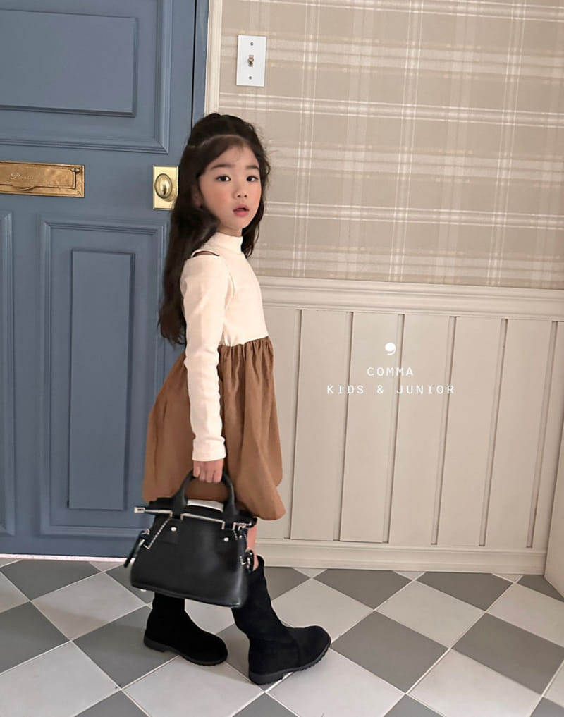 Comma - Korean Children Fashion - #littlefashionista - Slit One-piece - 11