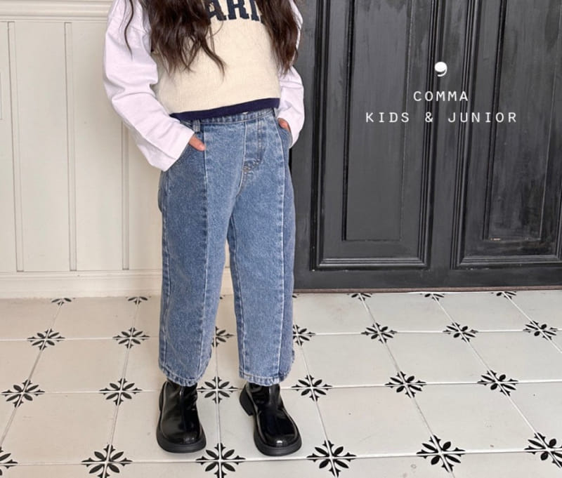 Comma - Korean Children Fashion - #magicofchildhood - Slit Jeans