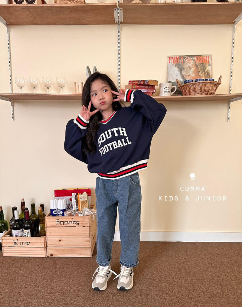 Comma - Korean Children Fashion - #magicofchildhood - V Neck Sweatshirt - 10