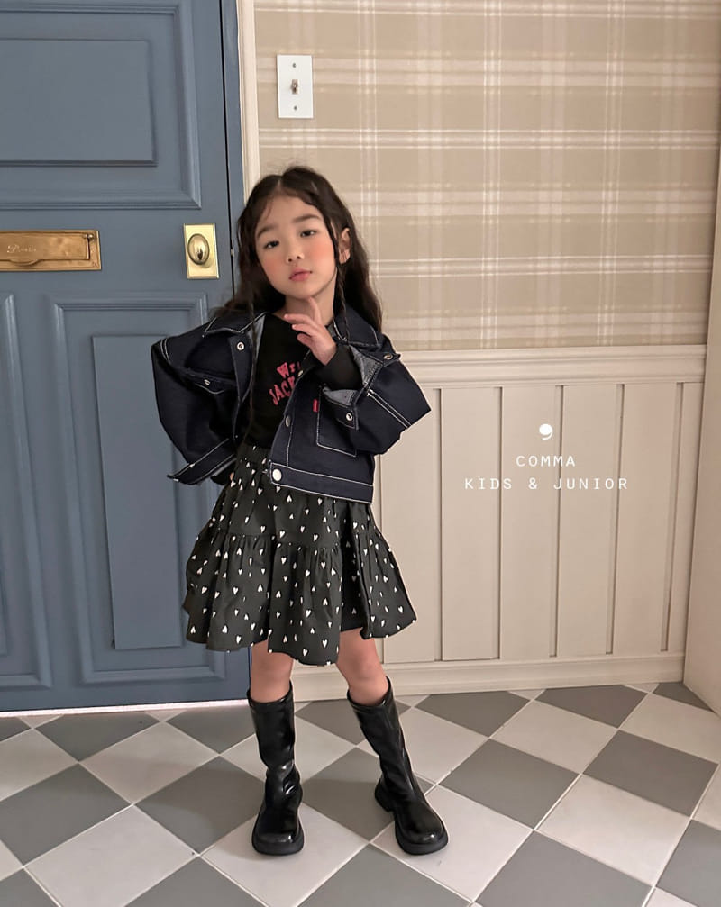 Comma - Korean Children Fashion - #minifashionista - Heart Skirt - 9