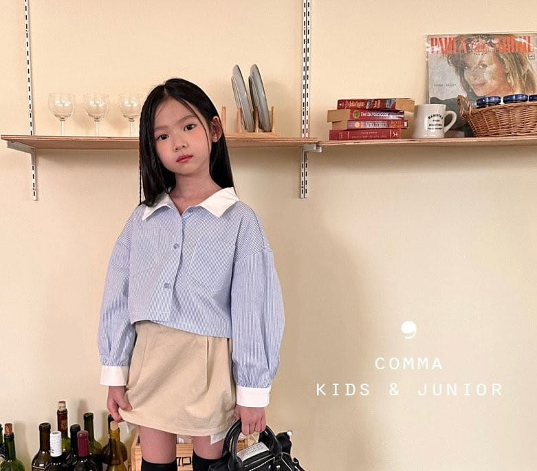 Comma - Korean Children Fashion - #prettylittlegirls - Crop Shirt