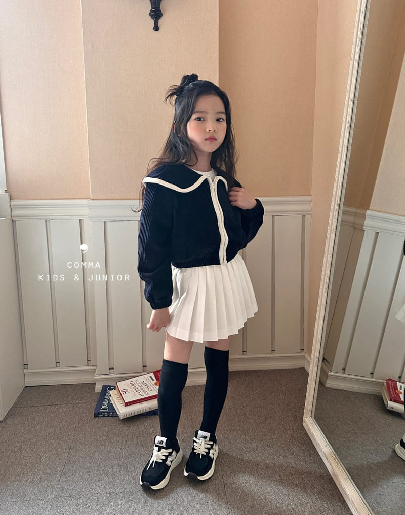 Comma - Korean Children Fashion - #todddlerfashion - Veloure Zip-up