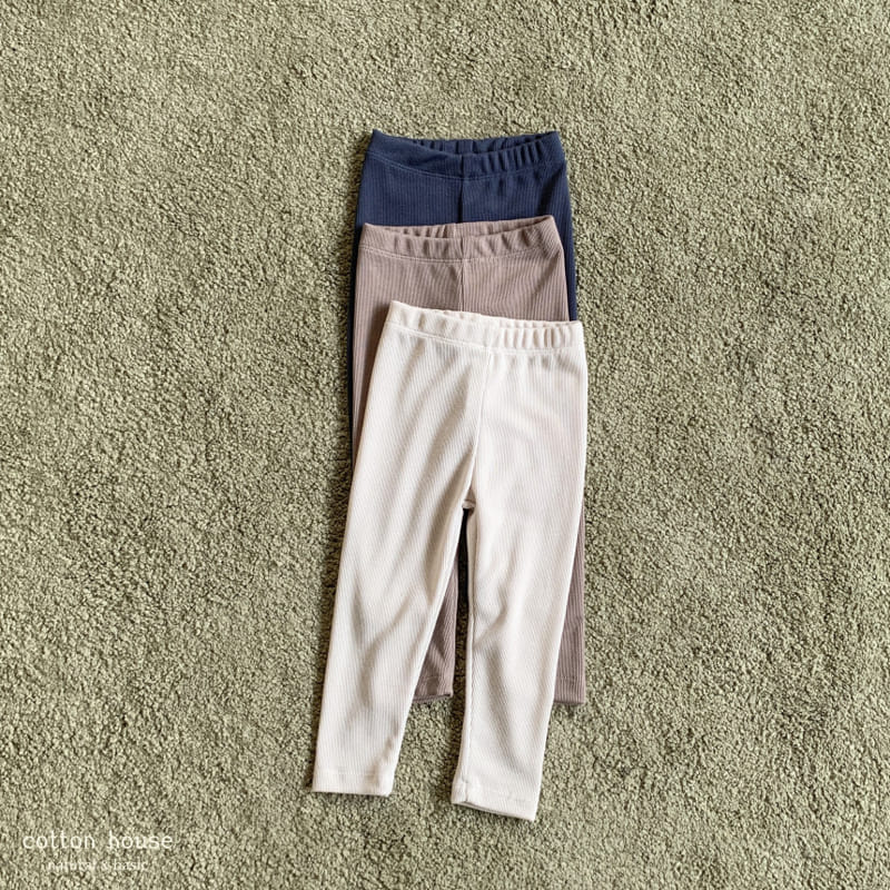 Cotton House - Korean Children Fashion - #childofig - Rib Span Leggings - 7