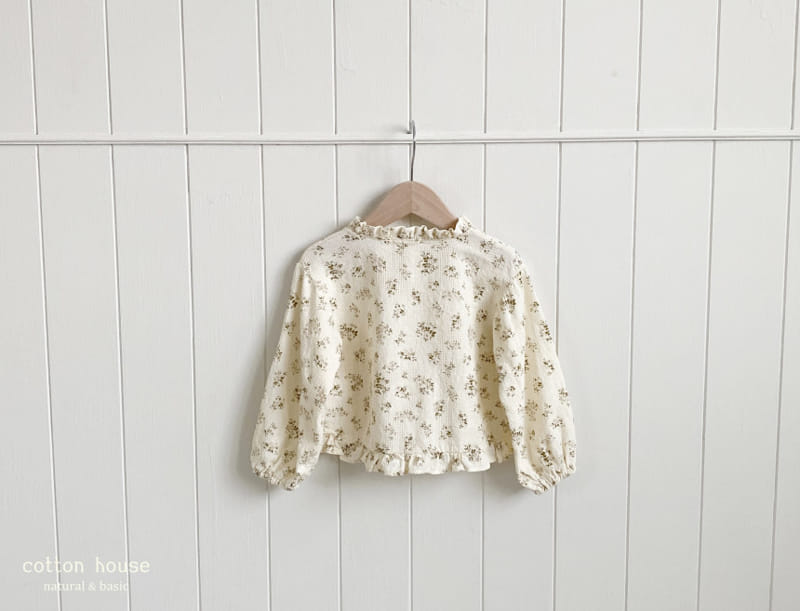 Cotton House - Korean Children Fashion - #childofig - Jacquard Frill Blouse - 5