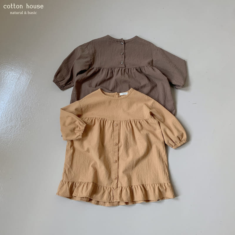 Cotton House - Korean Children Fashion - #designkidswear - Frill Danjjack One-piece - 8