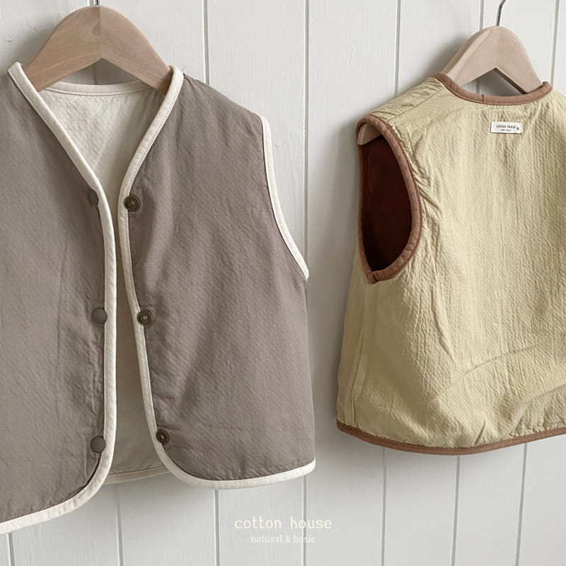 Cotton House - Korean Children Fashion - #Kfashion4kids - Reversible Vest - 4