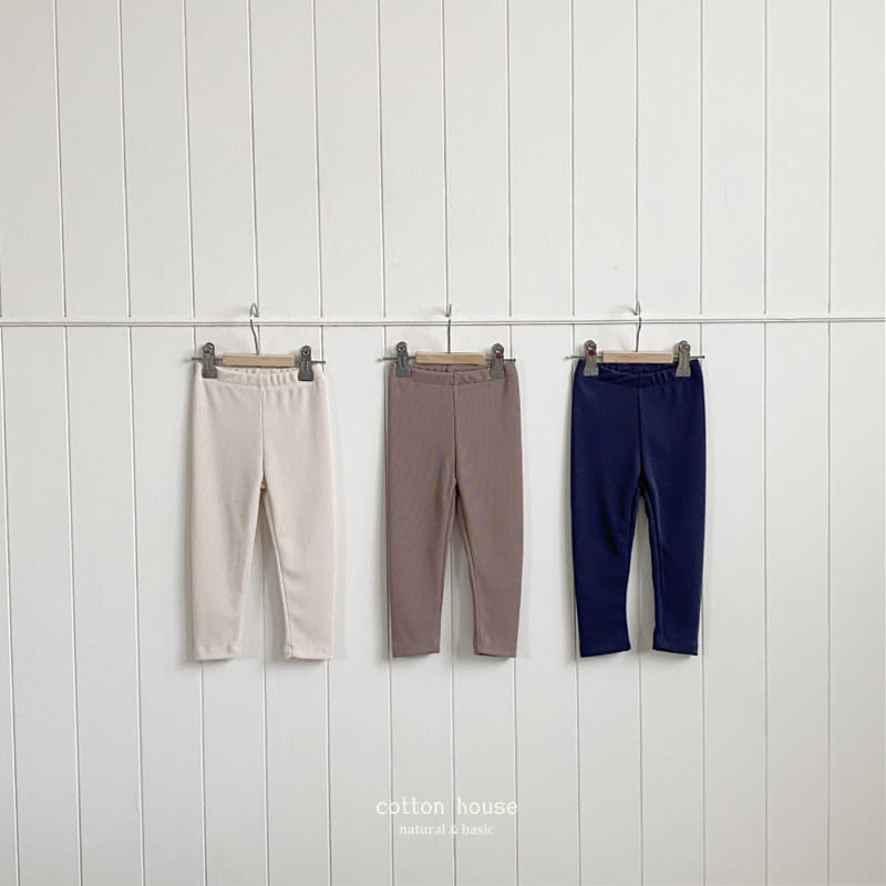 Cotton House - Korean Children Fashion - #magicofchildhood - Rib Span Leggings