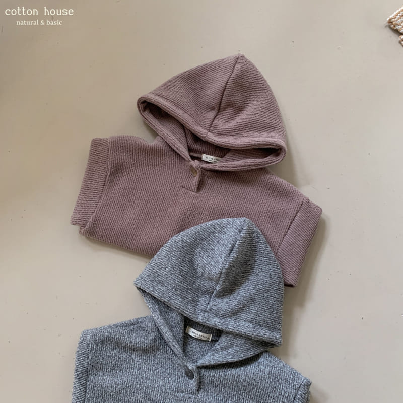 Cotton House - Korean Children Fashion - #magicofchildhood - Knit Pocket Hoody - 7