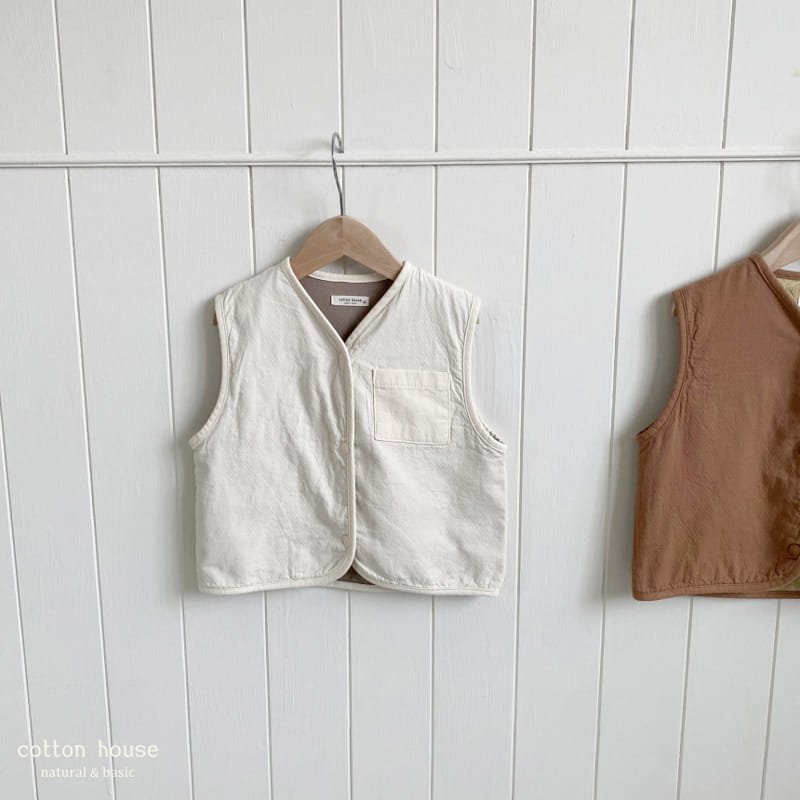 Cotton House - Korean Children Fashion - #magicofchildhood - Reversible Vest - 5