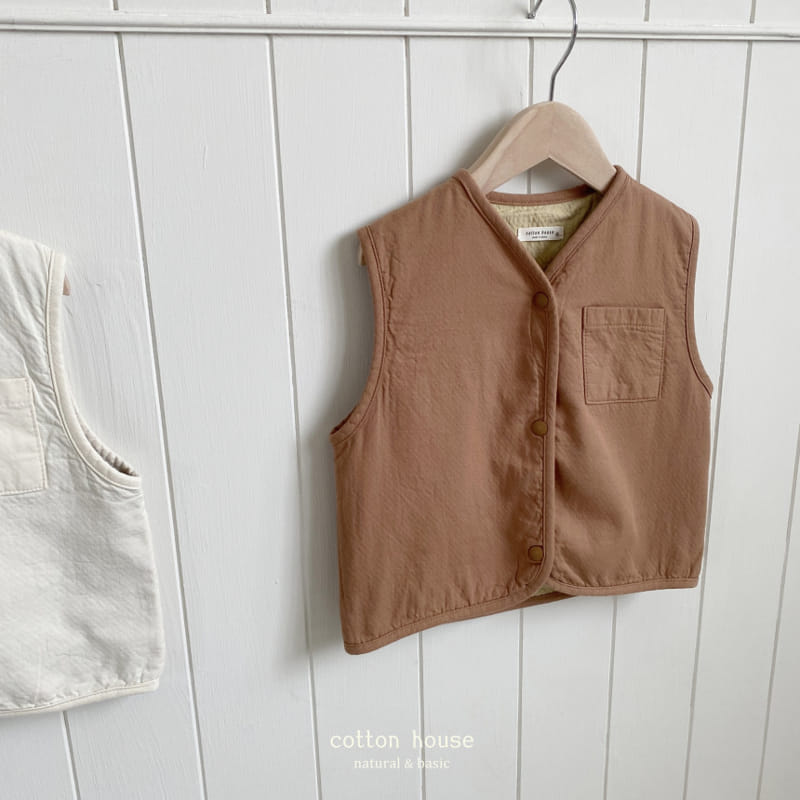 Cotton House - Korean Children Fashion - #minifashionista - Reversible Vest - 6