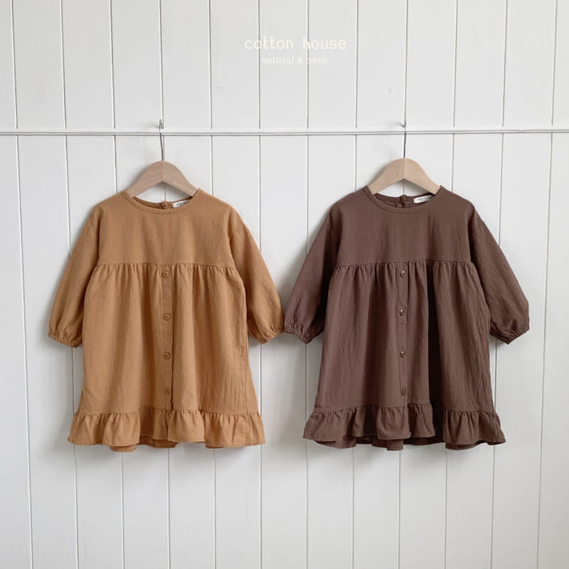 Cotton House - Korean Children Fashion - #prettylittlegirls - Frill Danjjack One-piece - 2