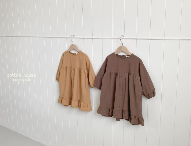 Cotton House - Korean Children Fashion - #stylishchildhood - Frill Danjjack One-piece - 5