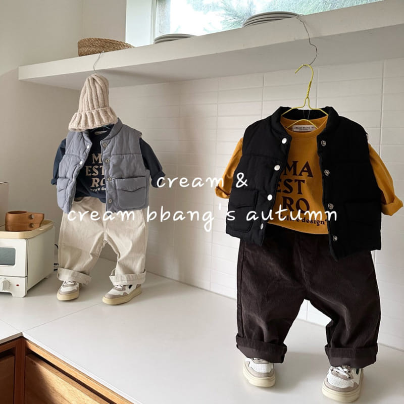 Cream Bbang - Korean Children Fashion - #designkidswear - Cozy Vest