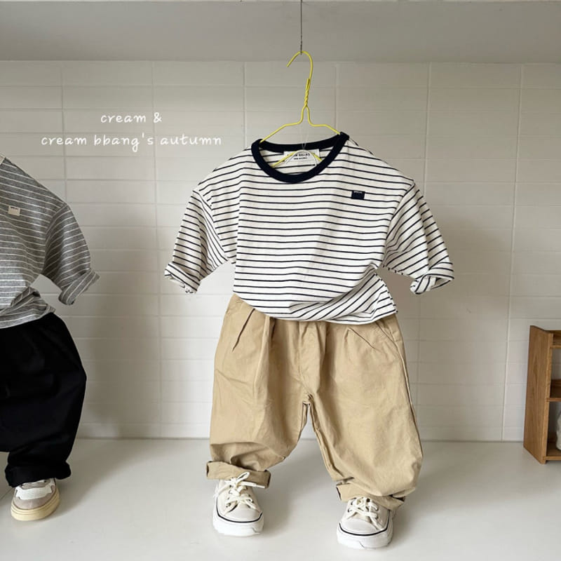 Cream Bbang - Korean Children Fashion - #fashionkids - Two Tuck Pants - 6