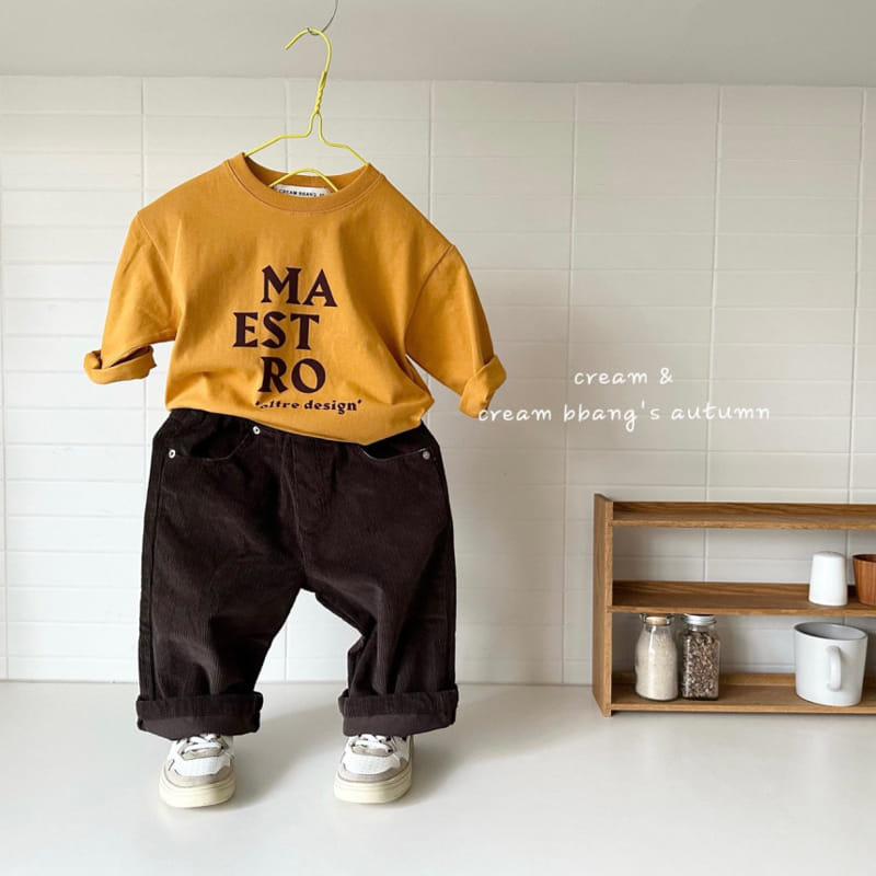 Cream Bbang - Korean Children Fashion - #kidsshorts - Mae Tee - 3