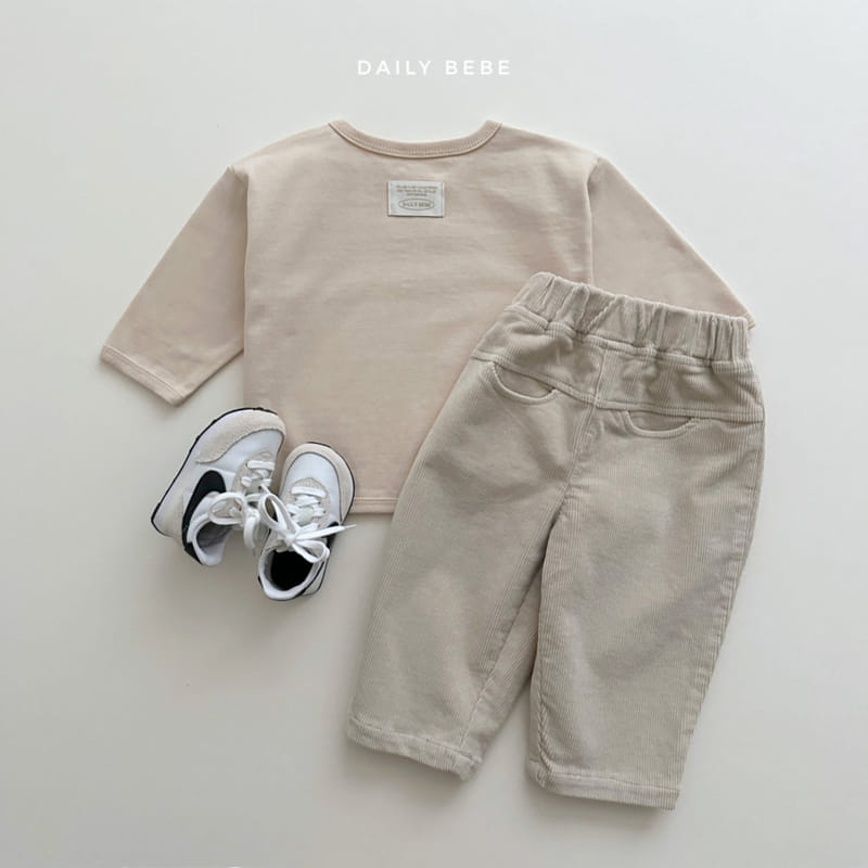 Daily Bebe - Korean Children Fashion - #childofig - Toktok Piping Tee - 8