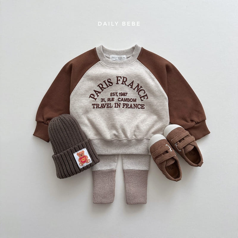 Daily Bebe - Korean Children Fashion - #childofig - Paris Sweatshirt - 3