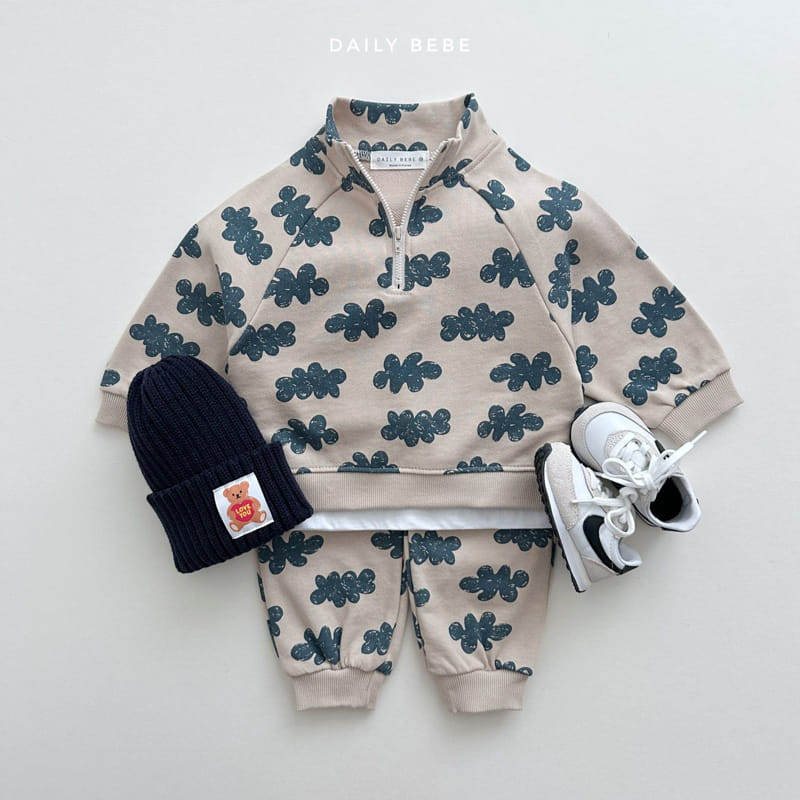 Daily Bebe - Korean Children Fashion - #childrensboutique - Cloud Anorak Top Bottom Set