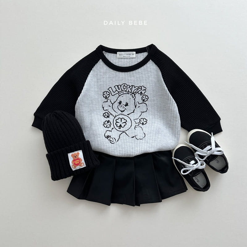 Daily Bebe - Korean Children Fashion - #designkidswear - Waffle Tee - 8