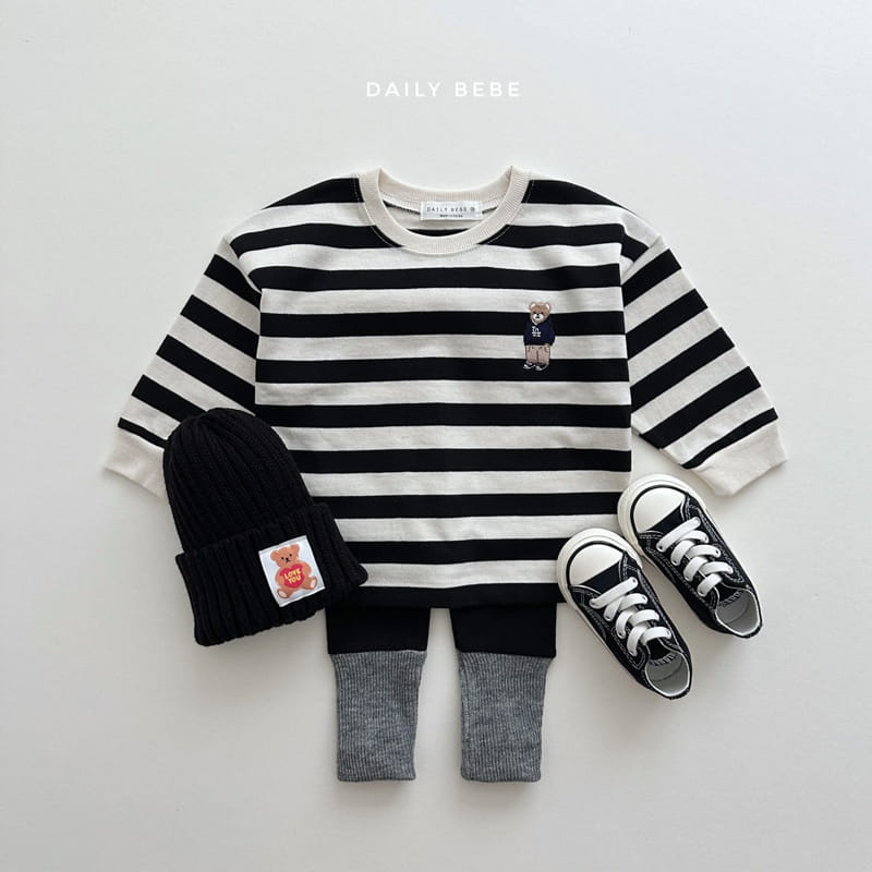 Daily Bebe - Korean Children Fashion - #discoveringself - Bear Tee - 8