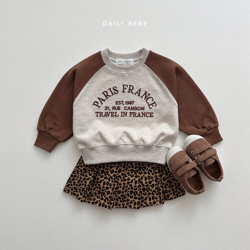 Daily Bebe - Korean Children Fashion - #discoveringself - Paris Sweatshirt - 6