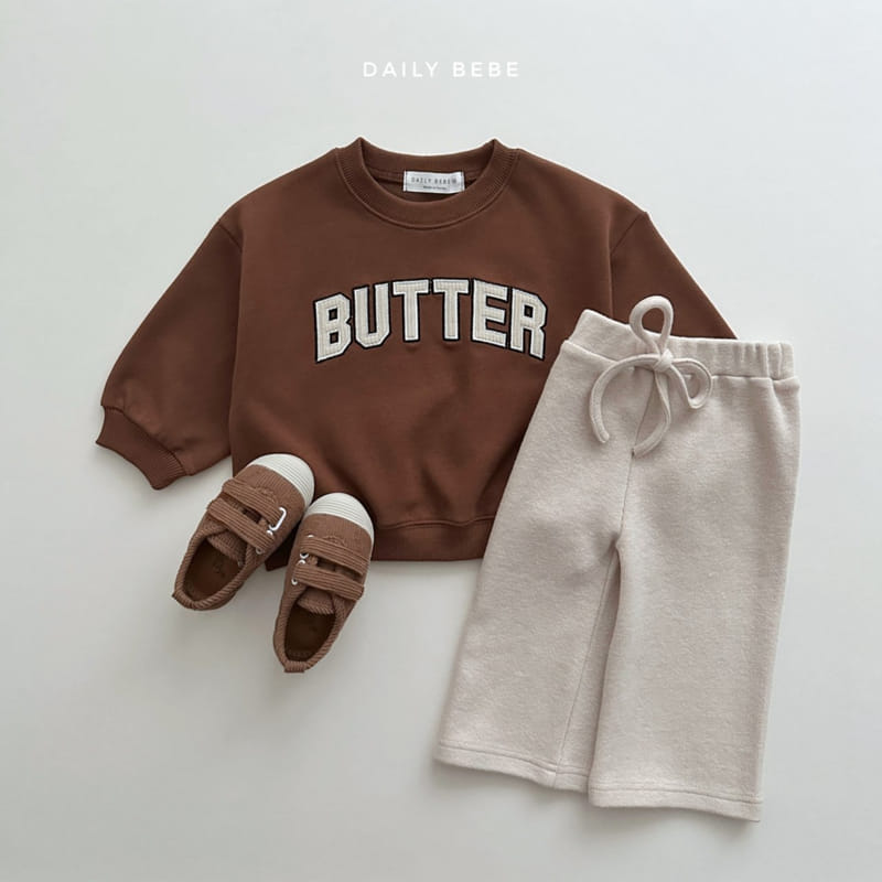 Daily Bebe - Korean Children Fashion - #fashionkids - Butter Sweatshirt - 8