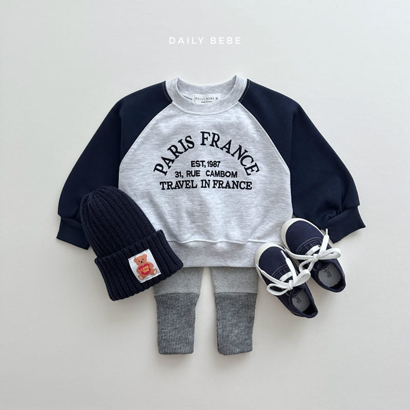 Daily Bebe - Korean Children Fashion - #kidzfashiontrend - Paris Sweatshirt - 10