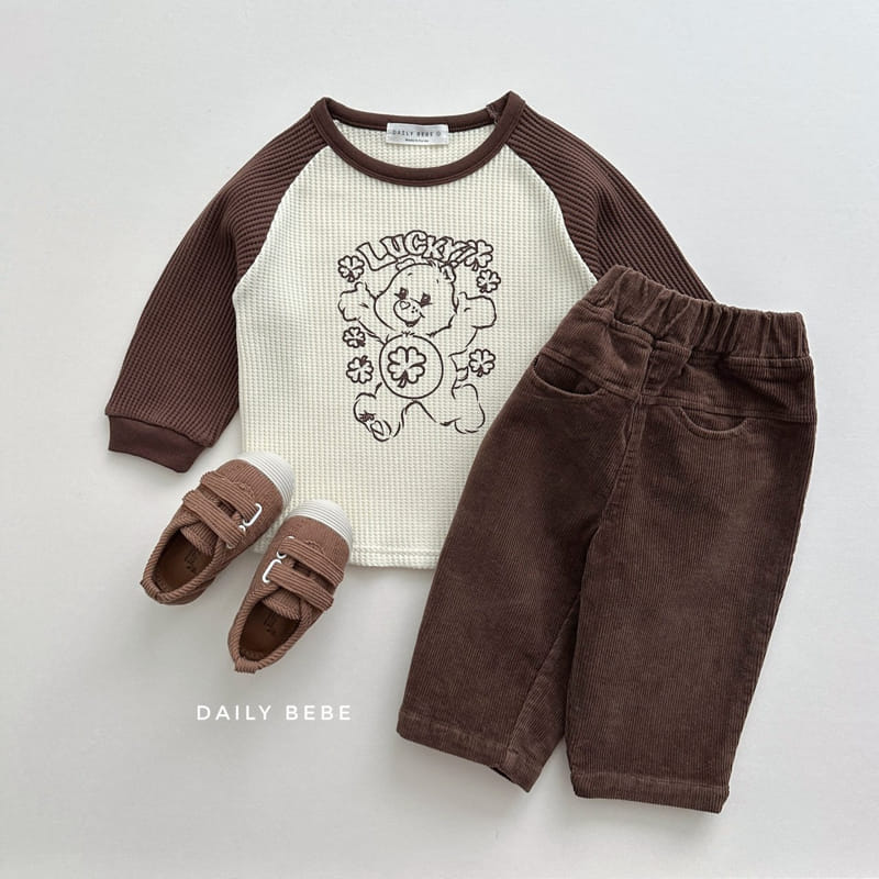 Daily Bebe - Korean Children Fashion - #minifashionista - Waffle Tee - 4