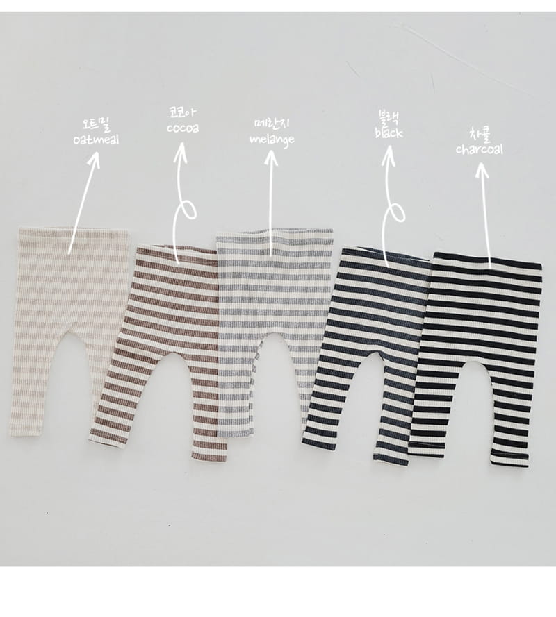 Daily Daily - Korean Baby Fashion - #babyboutique - Baby Dandan Line Leggings - 9