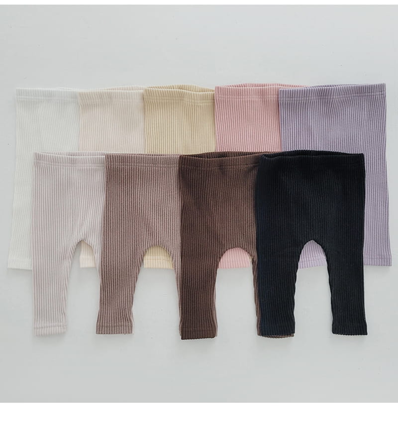 Daily Daily - Korean Baby Fashion - #babylifestyle - Baby Dandan Fleevele Rib Leggings - 4